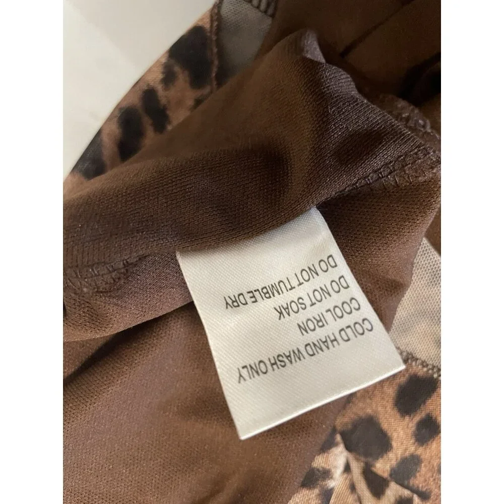 Princess Polly‎ Leopard Print Mini Skirt Size 4 Animal Print Women Lined Zipper